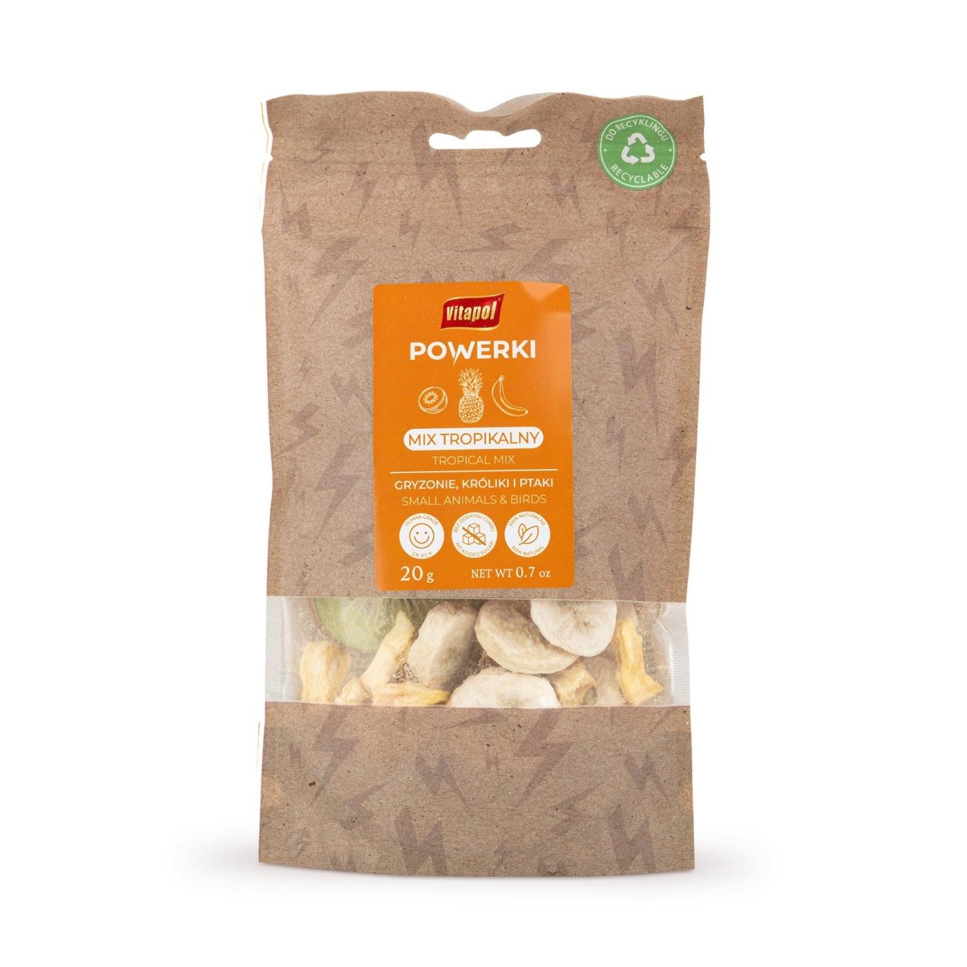 Vitapol Freeze-Dried Kiwi, Banana & Pineapple Treats - 20g