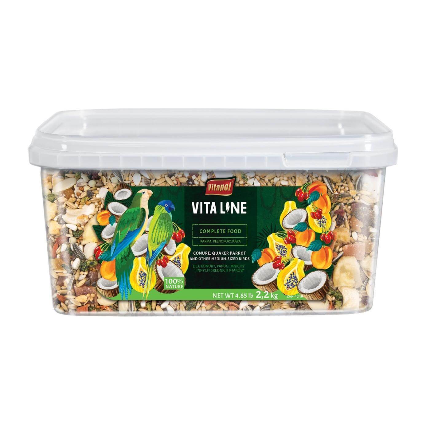 Vitapol Vita Line Conure & Quaker Parrot Food Seed Mix - 2.2Kg