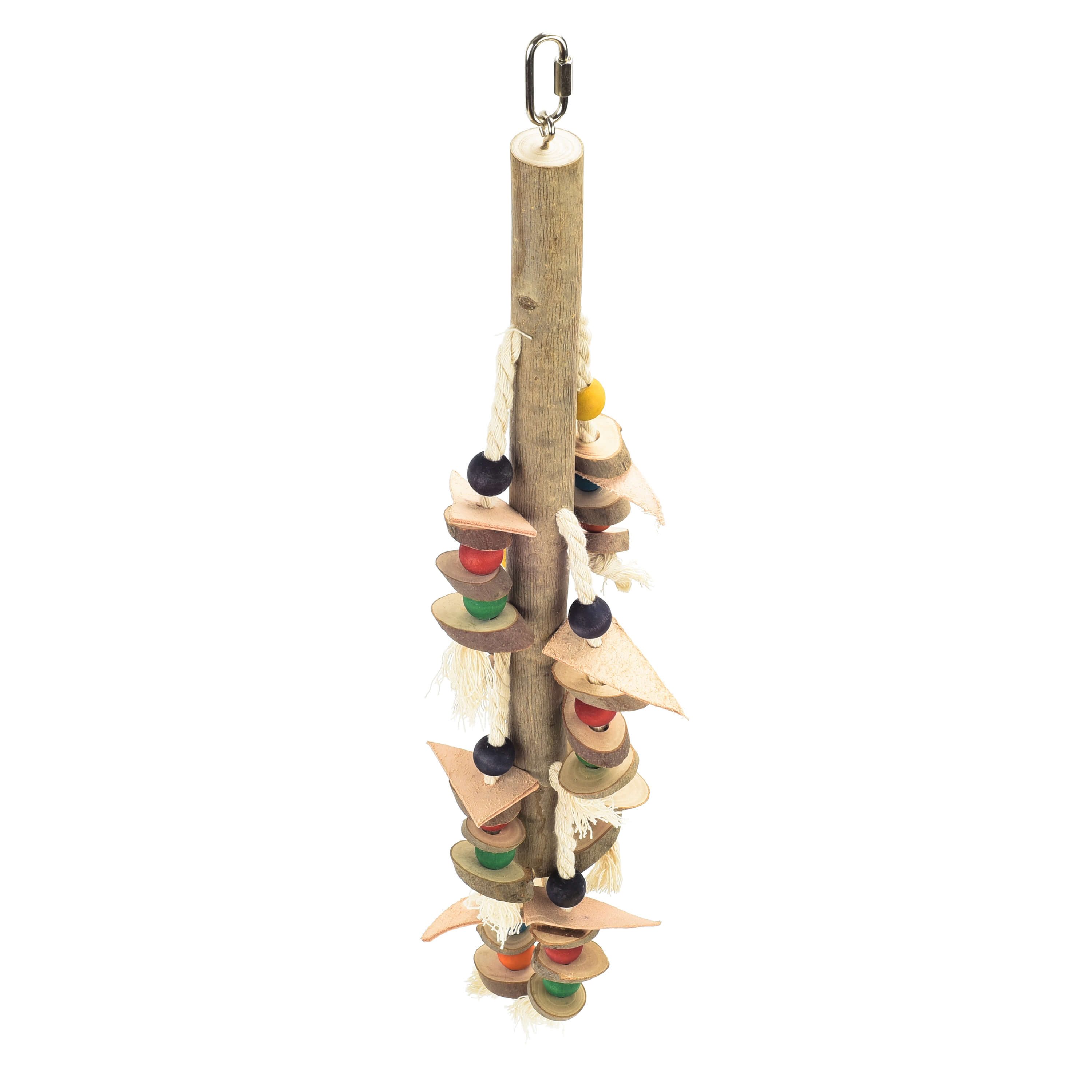 Natural Stacker Wooden Parrot Toy - Large