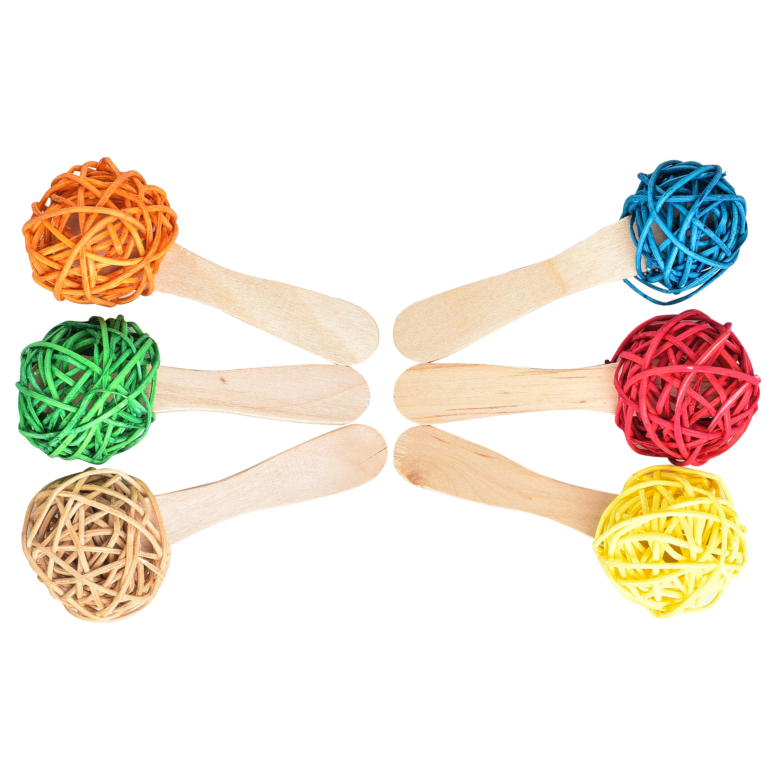 Popsicle Sticks Foot Parrot Toys - Pack of 6