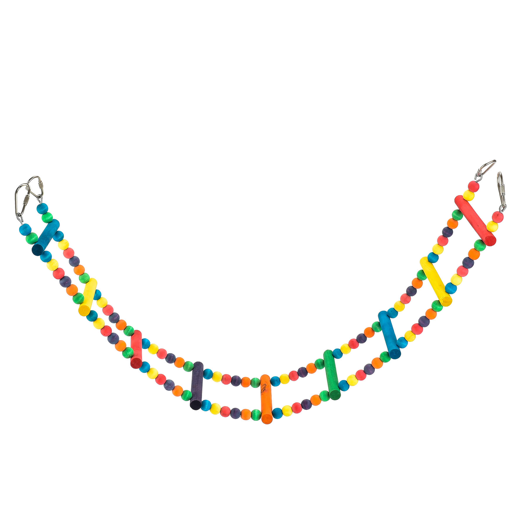 Coloured Bendy Ladder Parrot Climbing Toy for Bird Cages