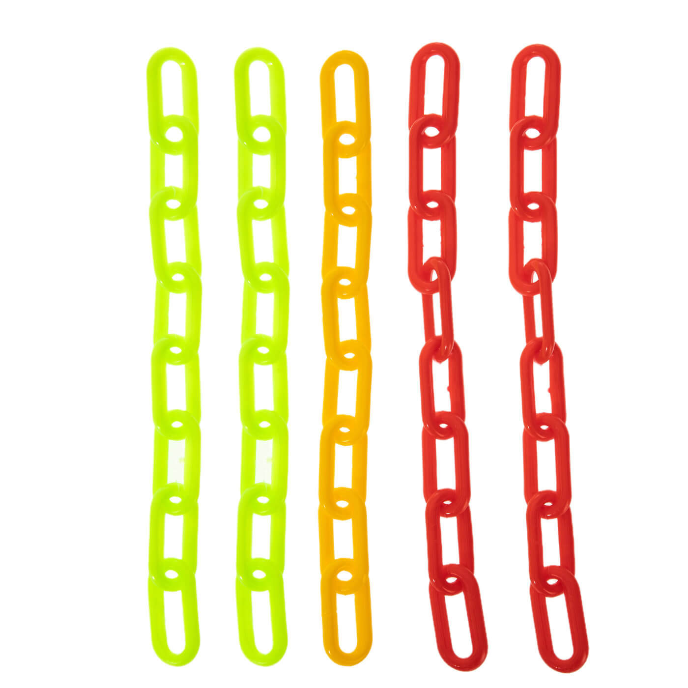Large Colourful Plastic Chain Links Toy Making Parts - 5 Pack