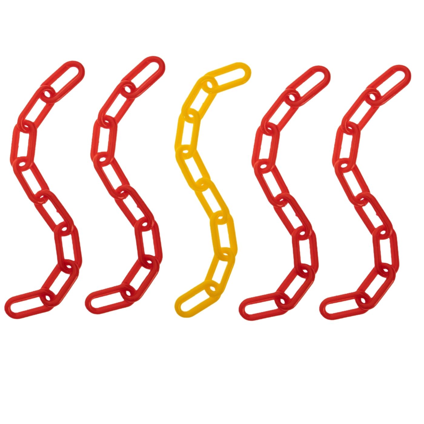 Colourful Plastic Chain Links - Large - Foot Parrot Toy