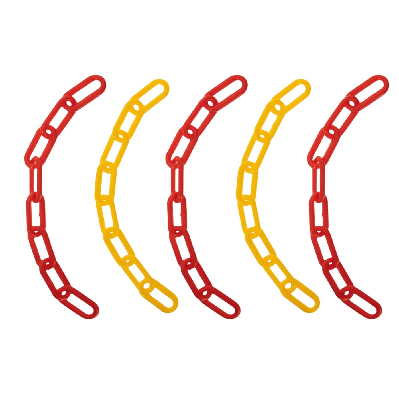 Large Colourful Plastic Chain Links Toy Making Parts - 5 Pack