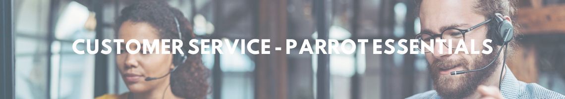 Customer Service Team Banner on Parrot Essentials