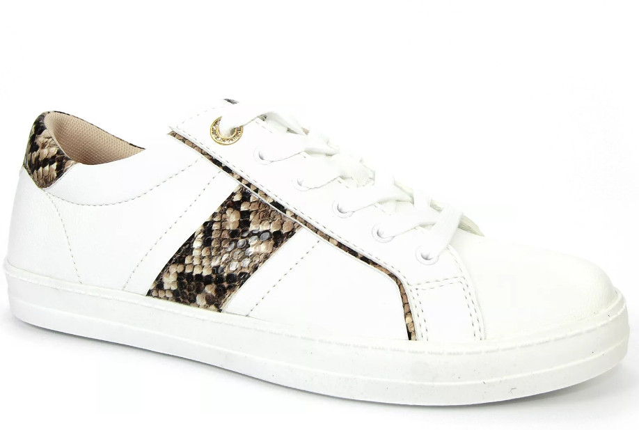 ladies black fashion trainers