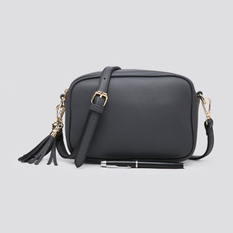 Dark Grey Crossbody Box Bag