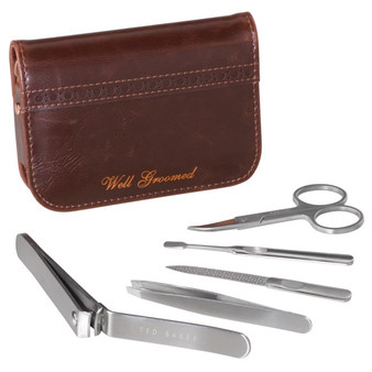 Ted Baker Walnut Brown Brogue Manicure Set (TED233) Ted Baker Walnut Brown Brogue Manicure Set (TED233)