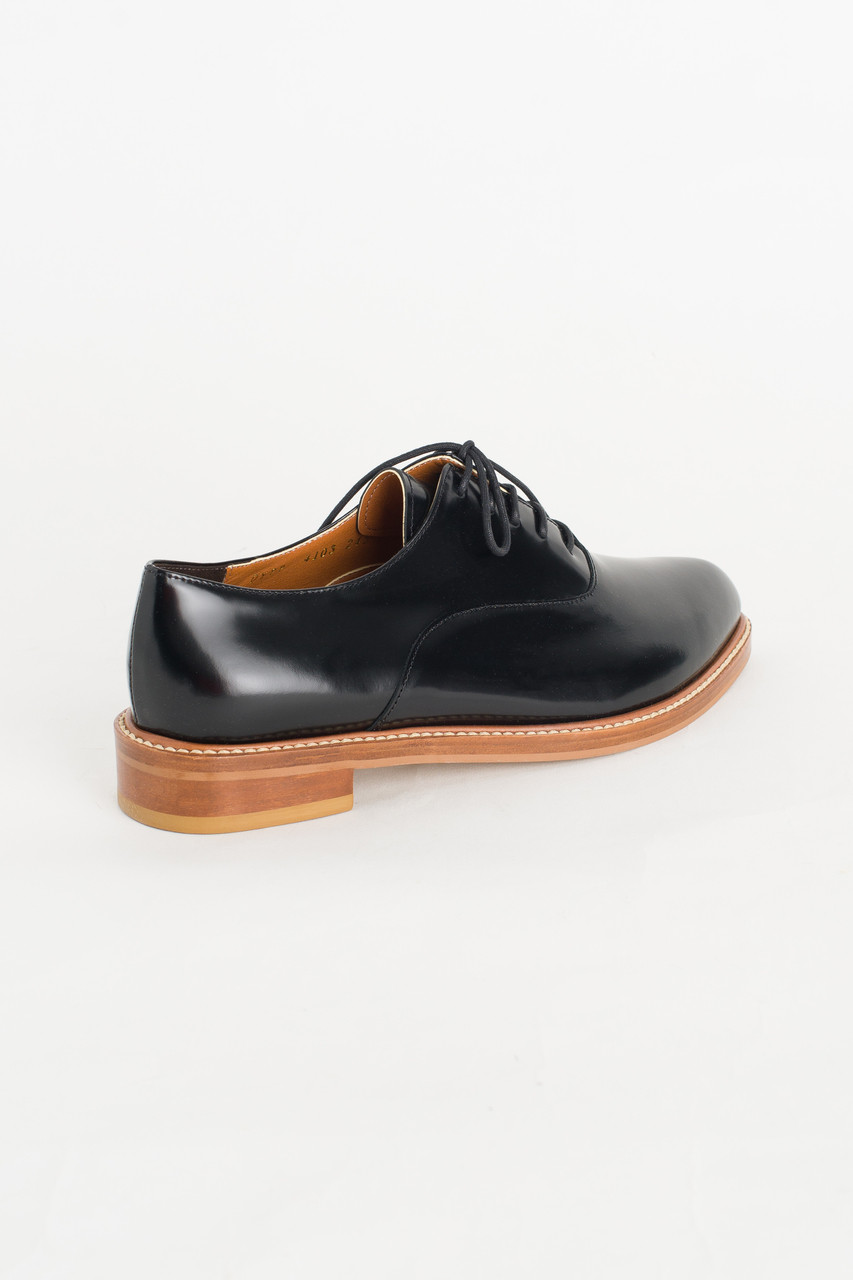 Pointed Oxford Shoes, Black