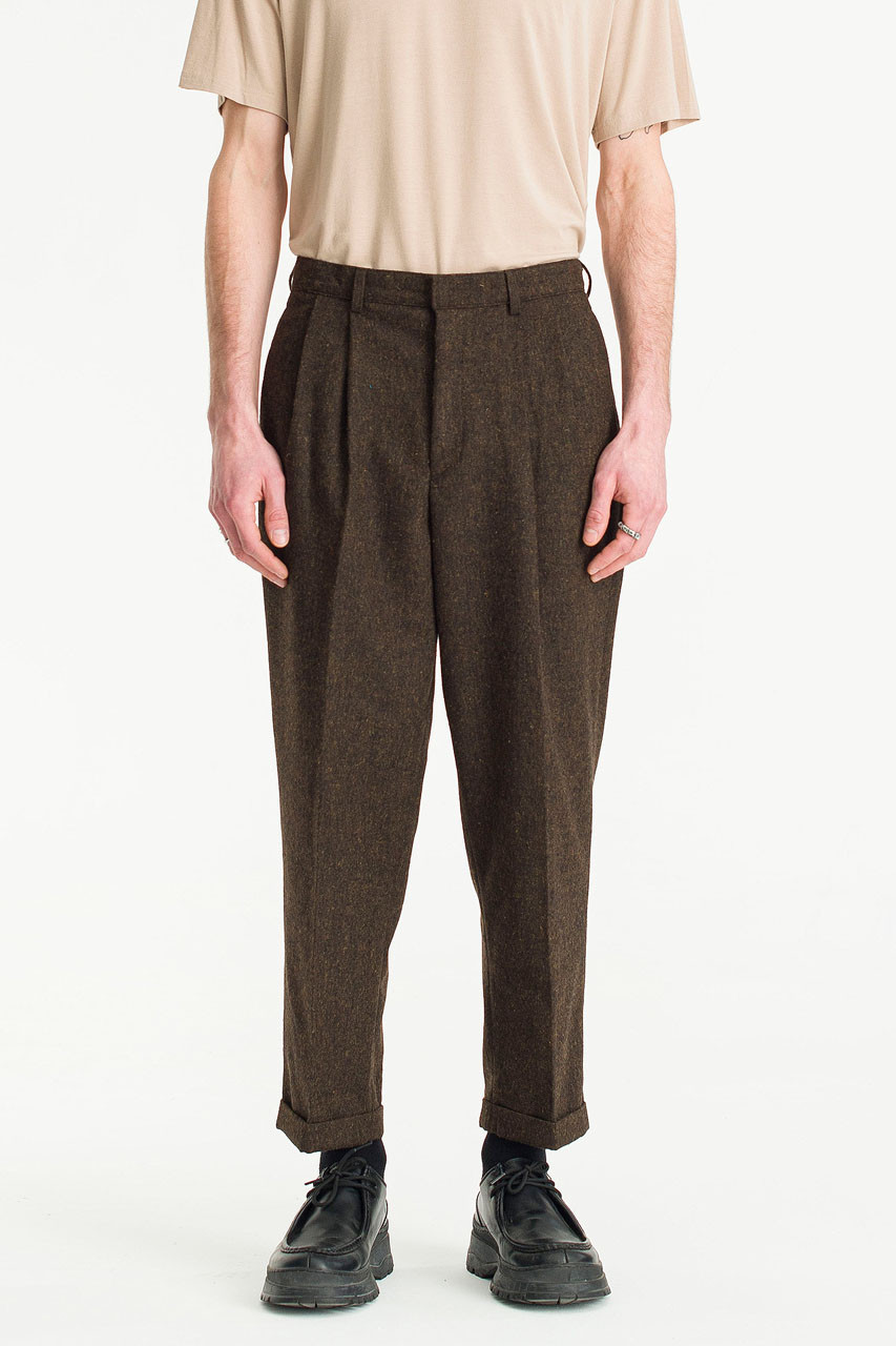 Men's 5 Pocket Trouser | Ecru Cream Twill | Percival Menswear