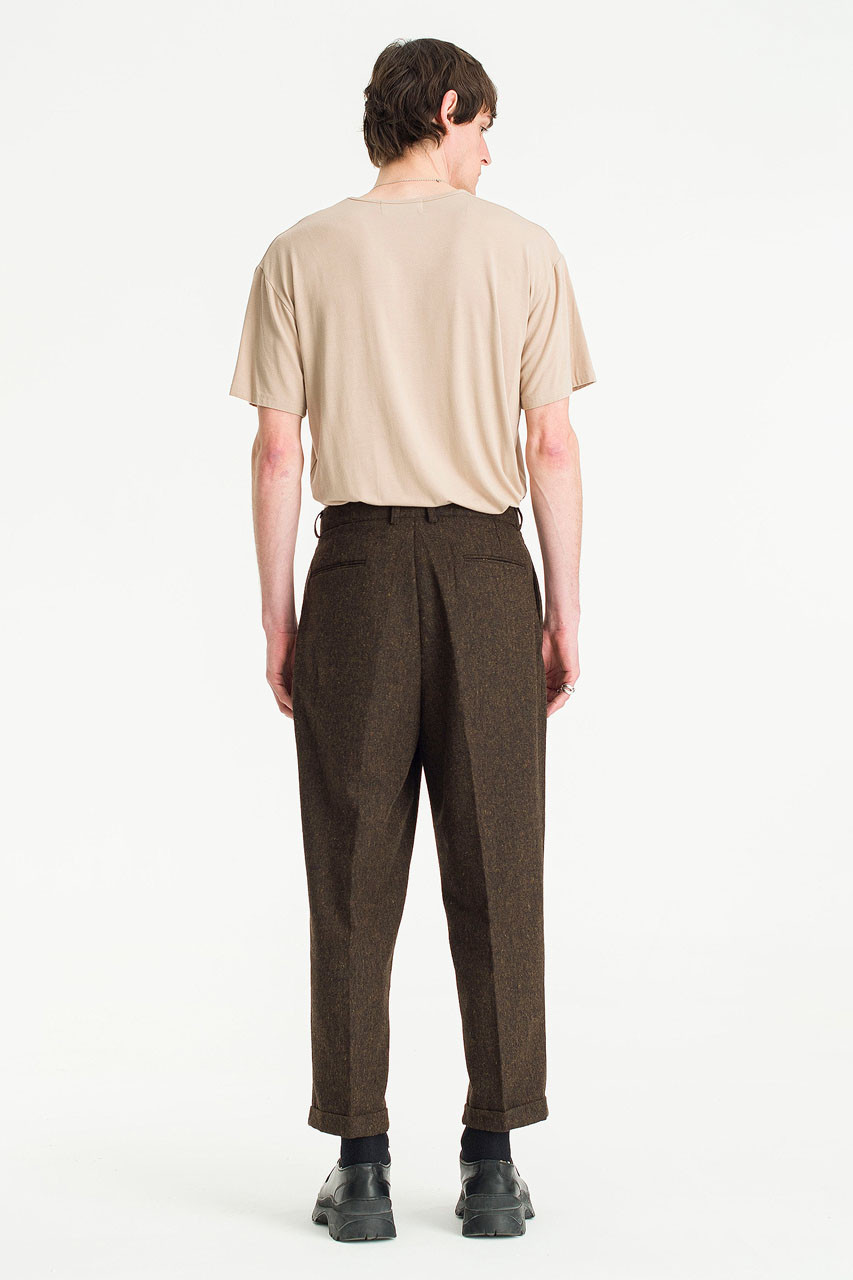 Menswear | Volk Wool Trousers, Chestnut