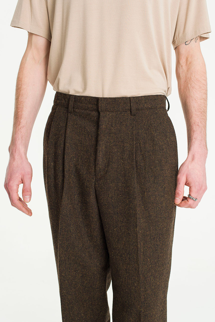 Menswear | Volk Wool Trousers, Chestnut