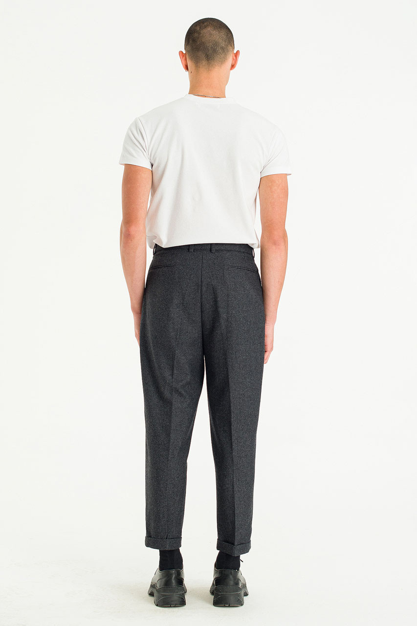 パンツ marka wool slacks olive marka マーカ オーガニックコットンバックサテン アグレッサー