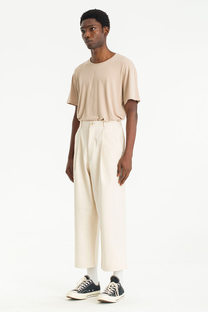 Menswear | Balloon Canvas Pants, Ivory