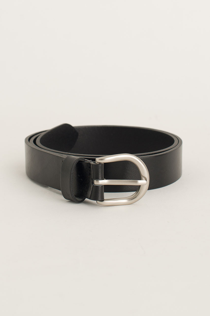 Menswear | Half Oval Belt, Black