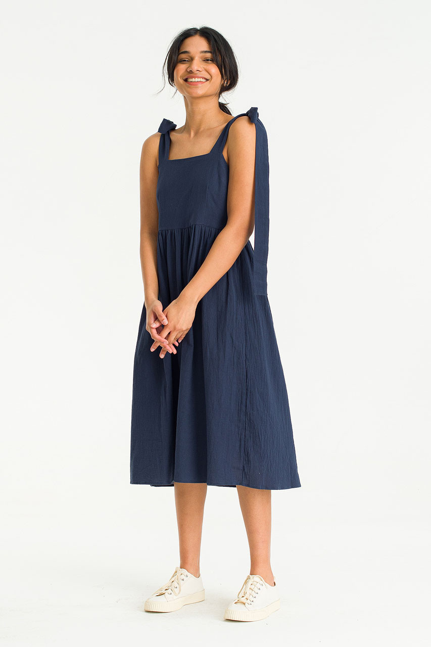 Belle Ribbon Dress, Navy