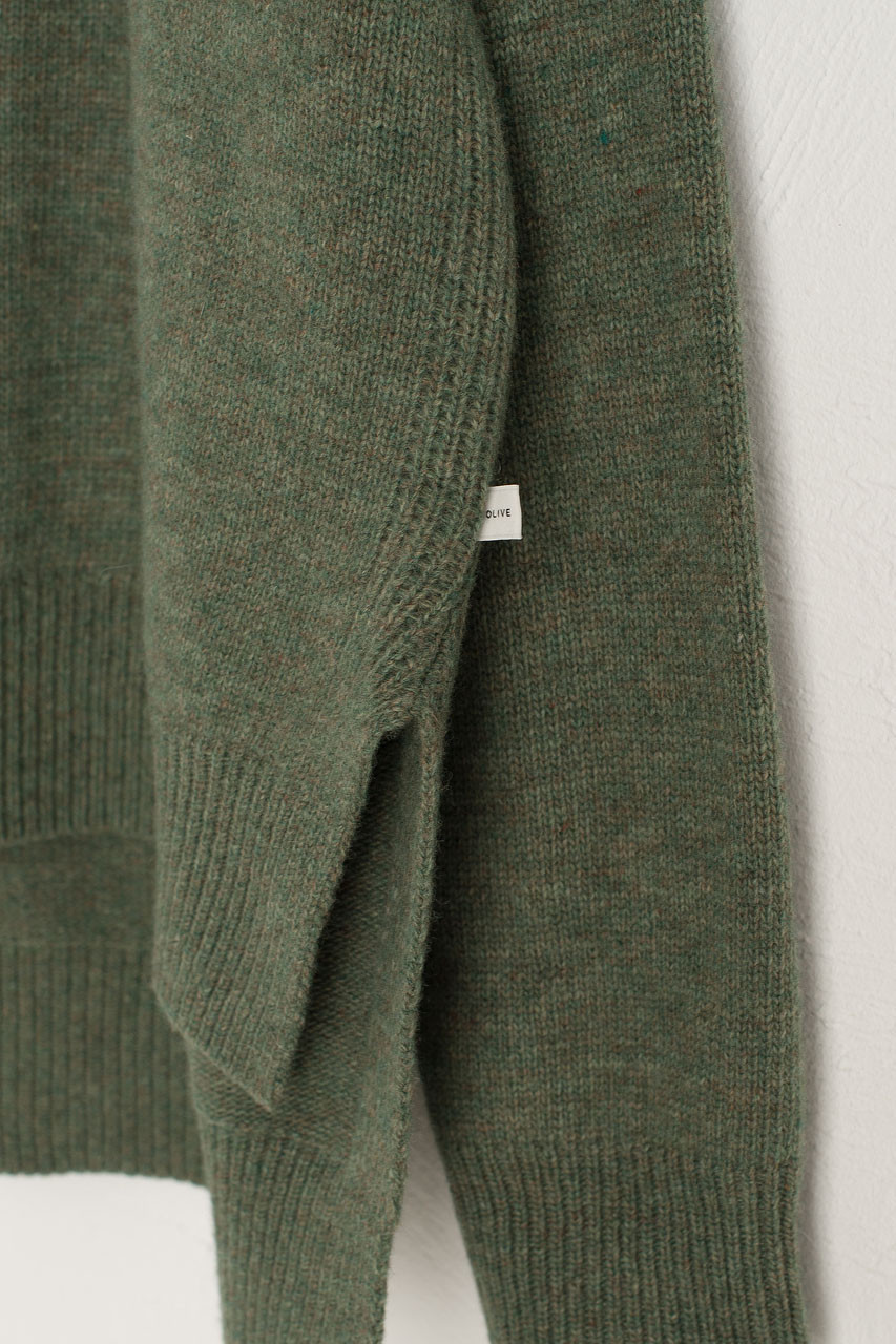 khaki crew neck jumper