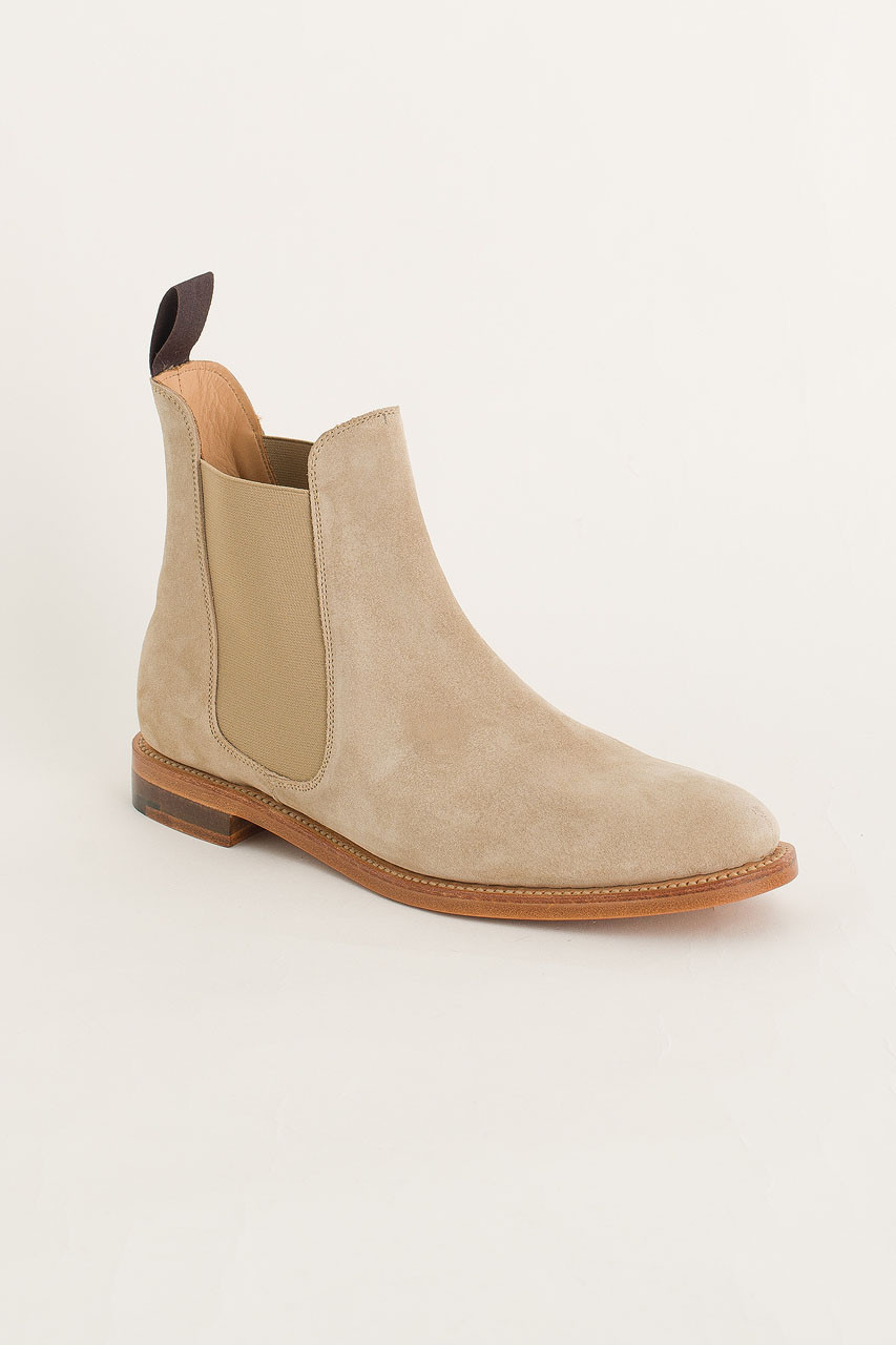 sand suede chelsea boots