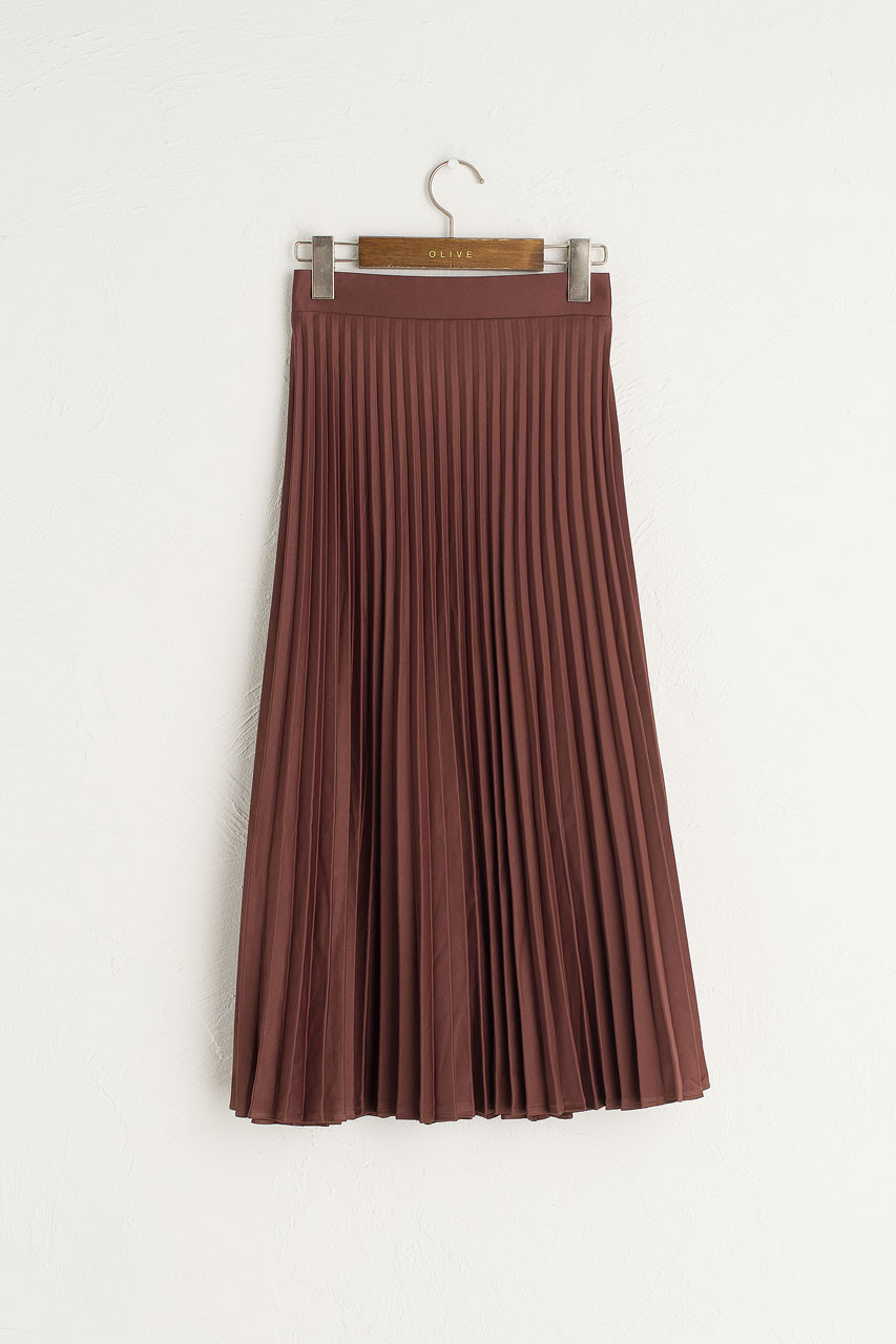 long brown skirt