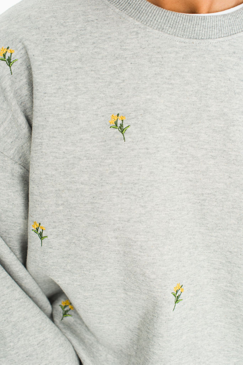  Lily Stitch Sweatshirt, Grey