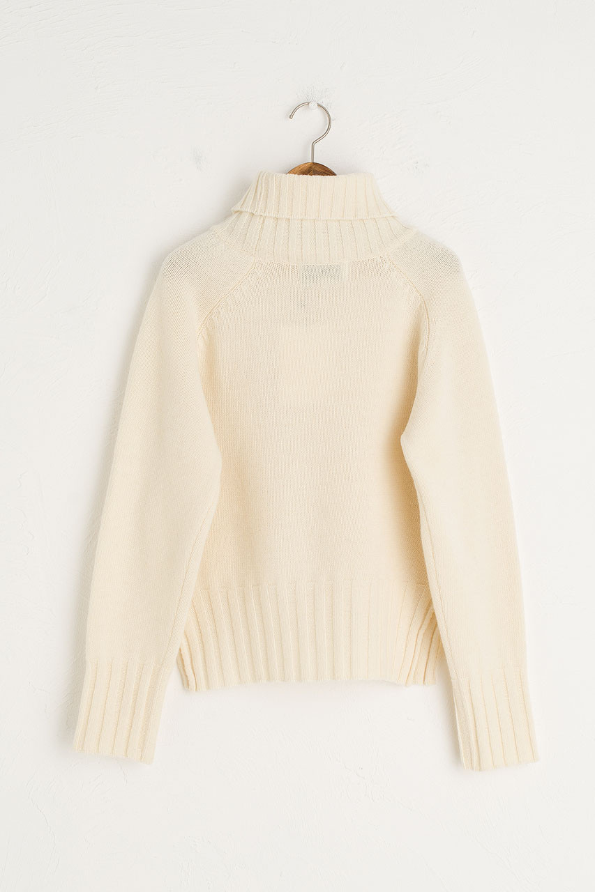 ivory polo neck jumper