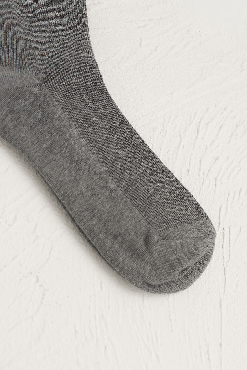 Ribbed Simple Socks, Black