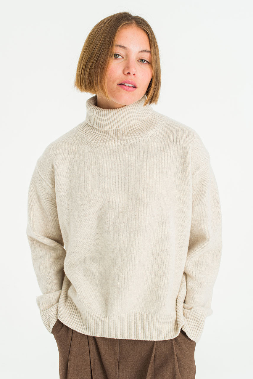 Jane Turtleneck Jumper, Oatmeal