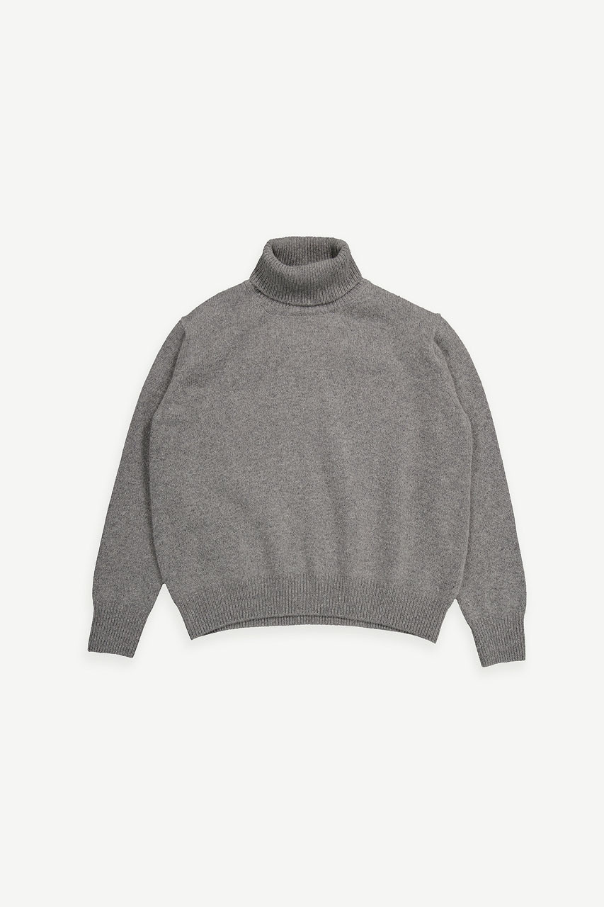 Jane Turtleneck Jumper, Grey