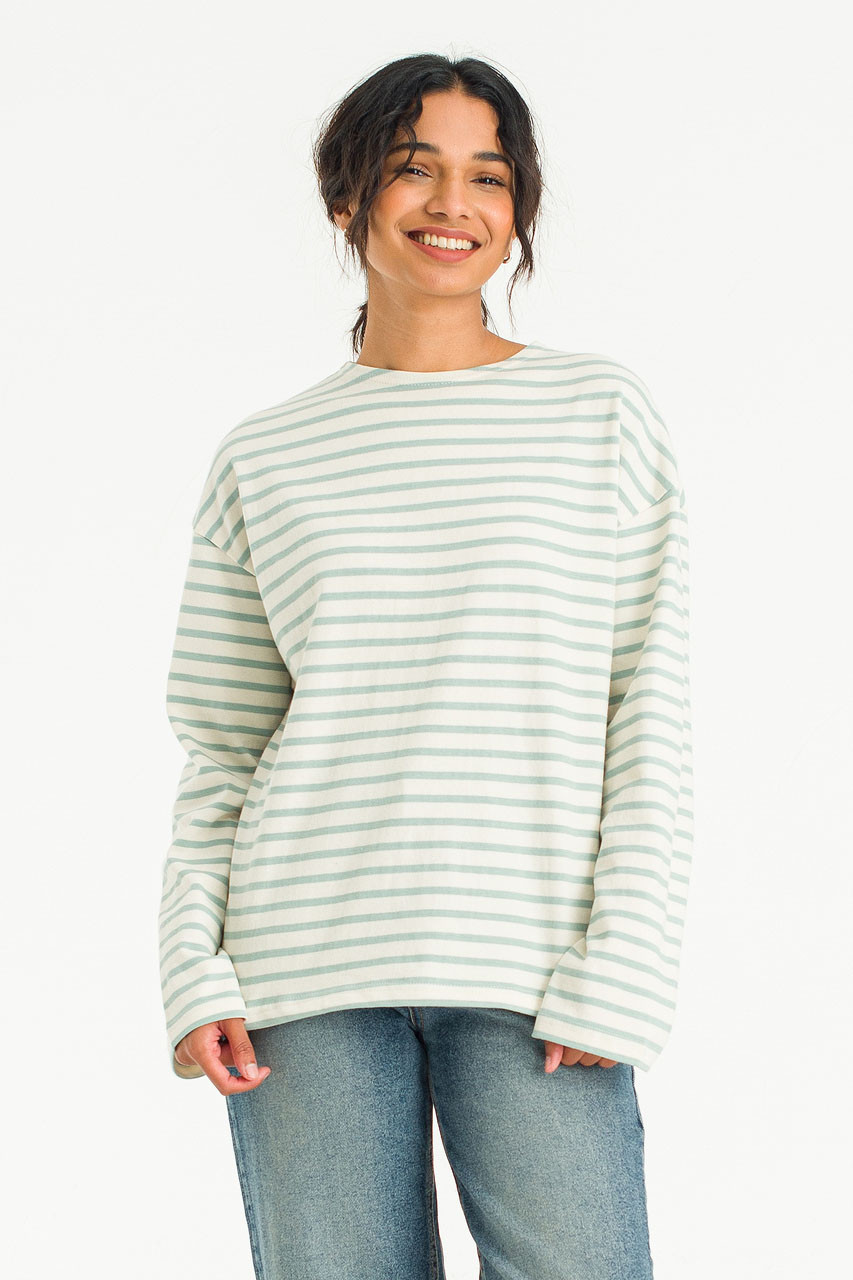 Pastel Stripe Tee, Mint