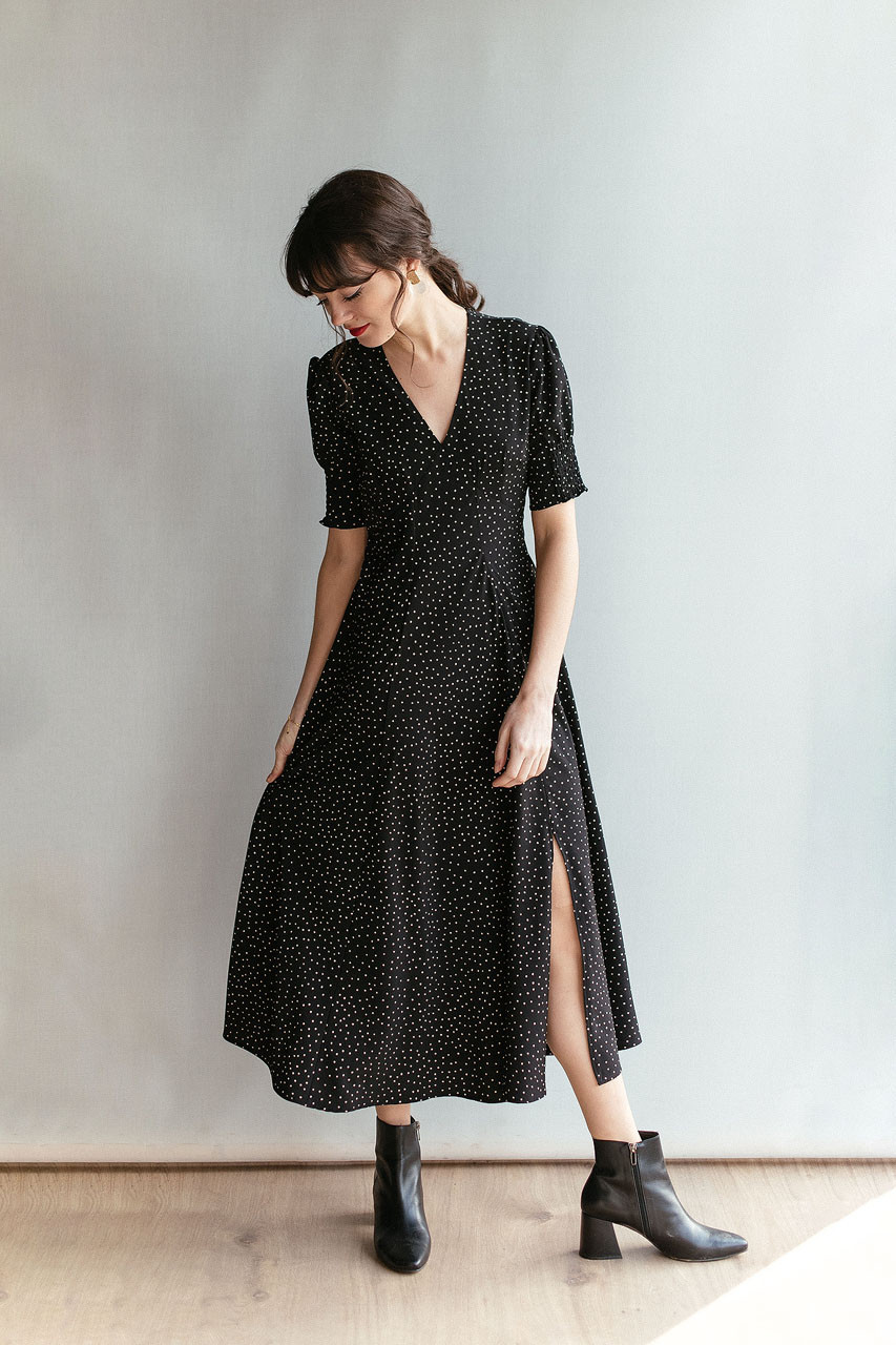 black dot dress