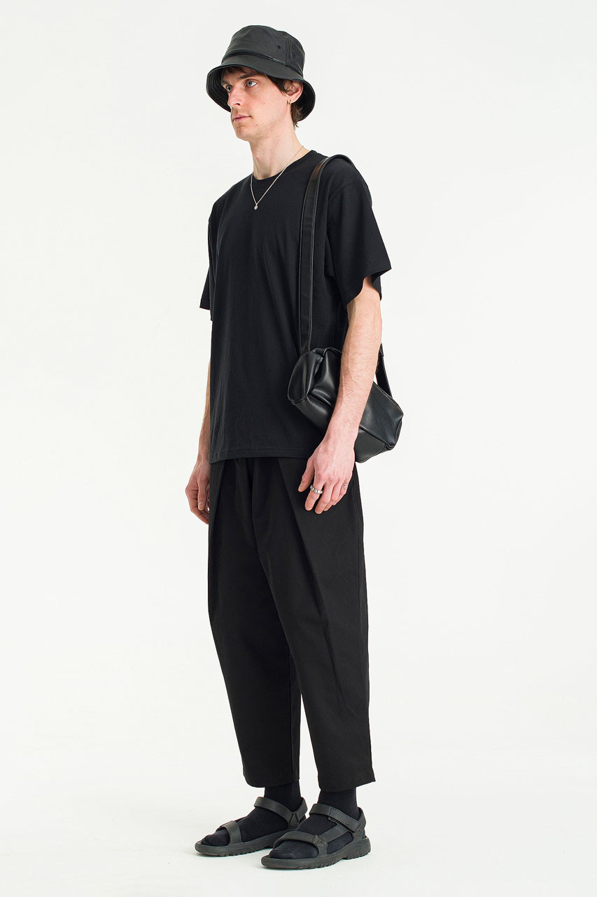 Menswear | Lightweight Wrap Pants, Black