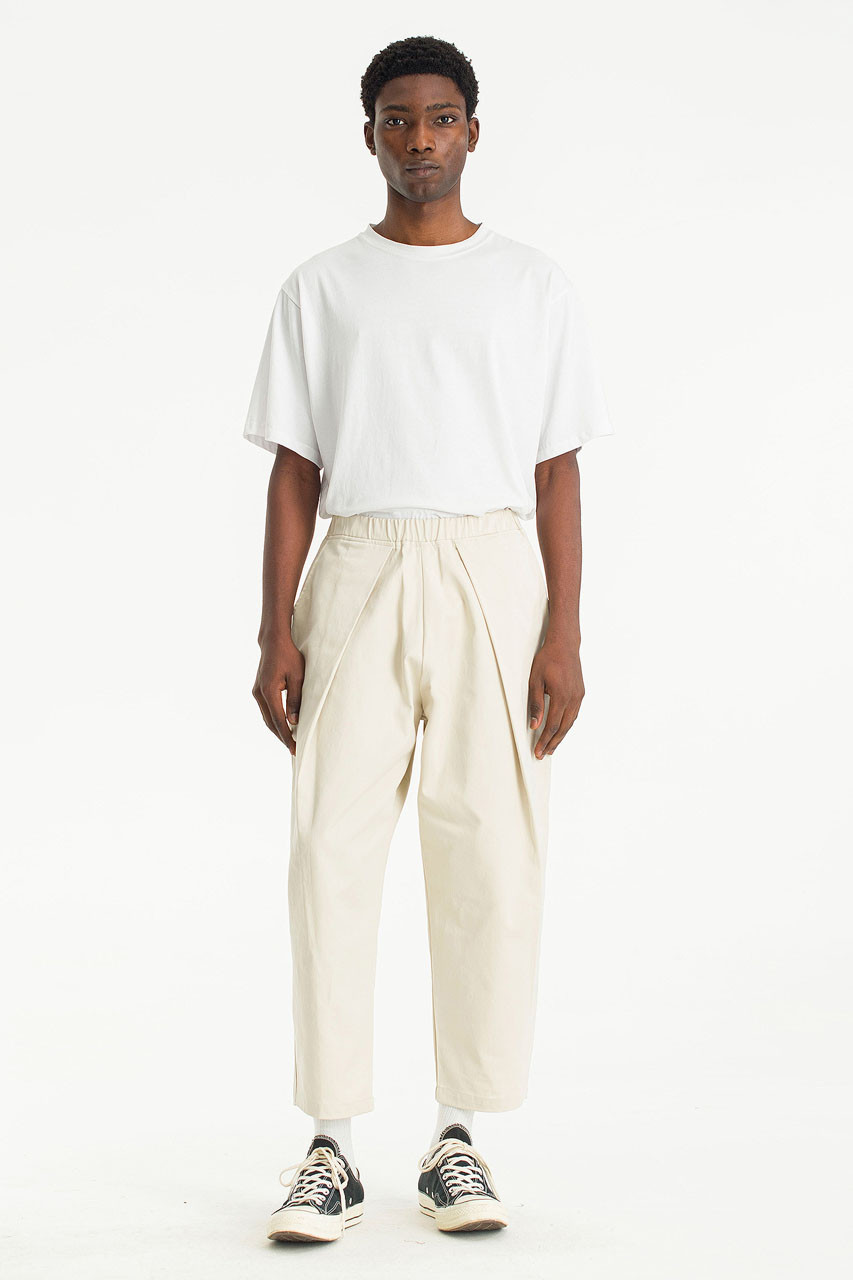 Menswear | Lightweight Wrap Pants, Ivory