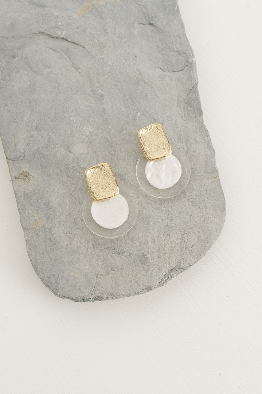 Luna Earrings, Gold Plated