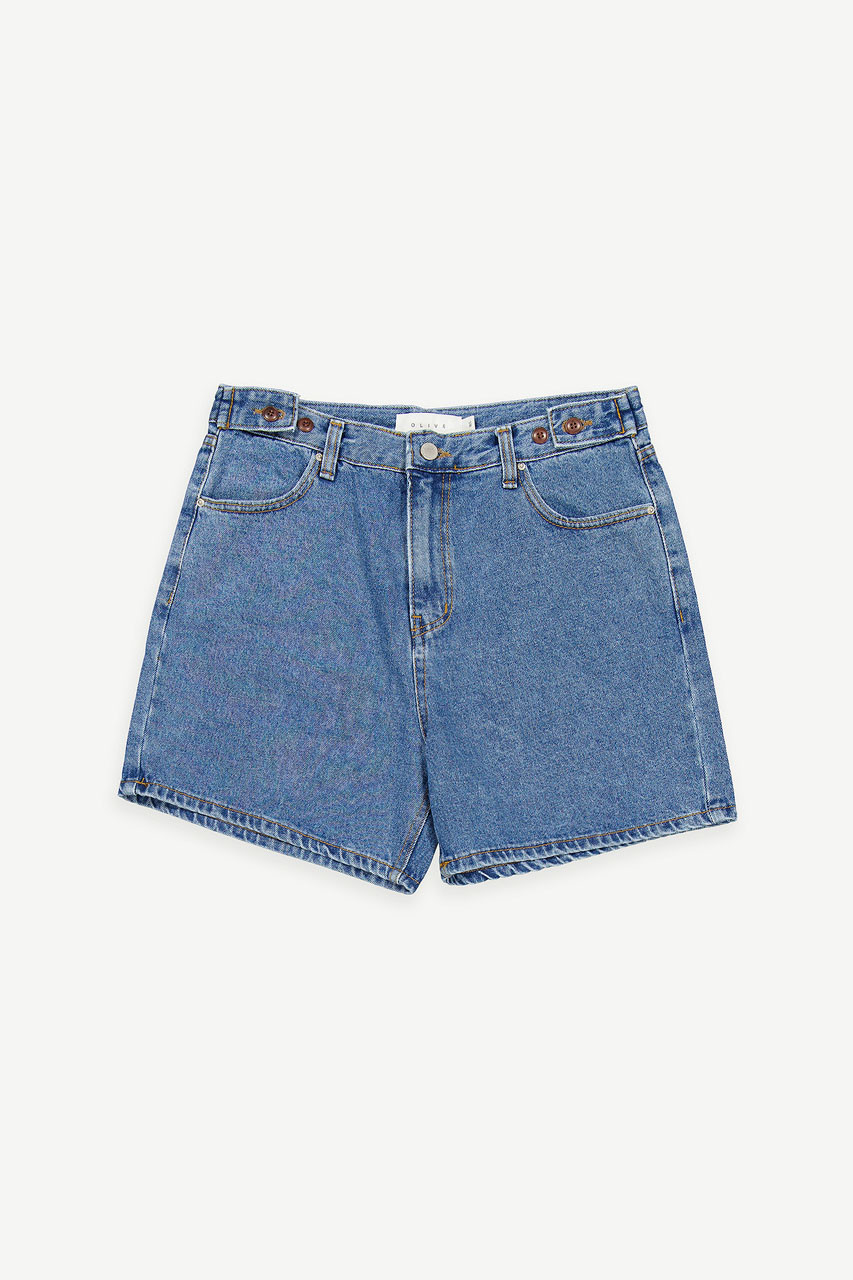 100 cotton deals jean shorts