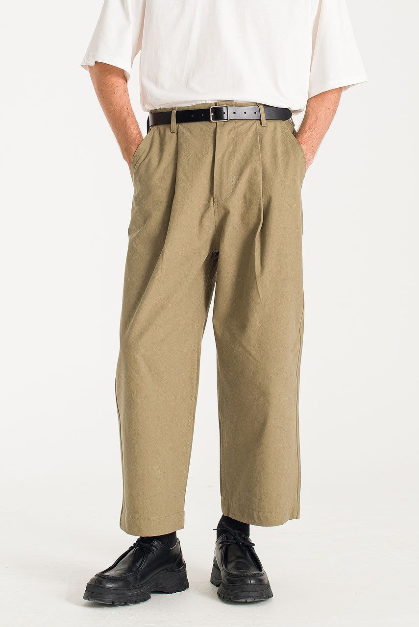 Menswear | Balloon Canvas Pants, Ivory