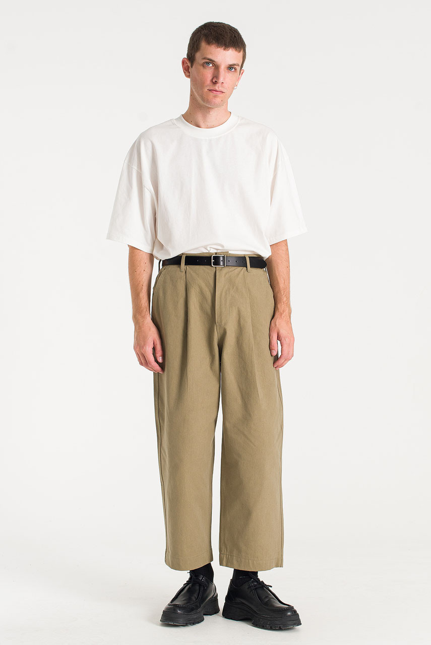 Menswear | Balloon Canvas Pants, Ivory