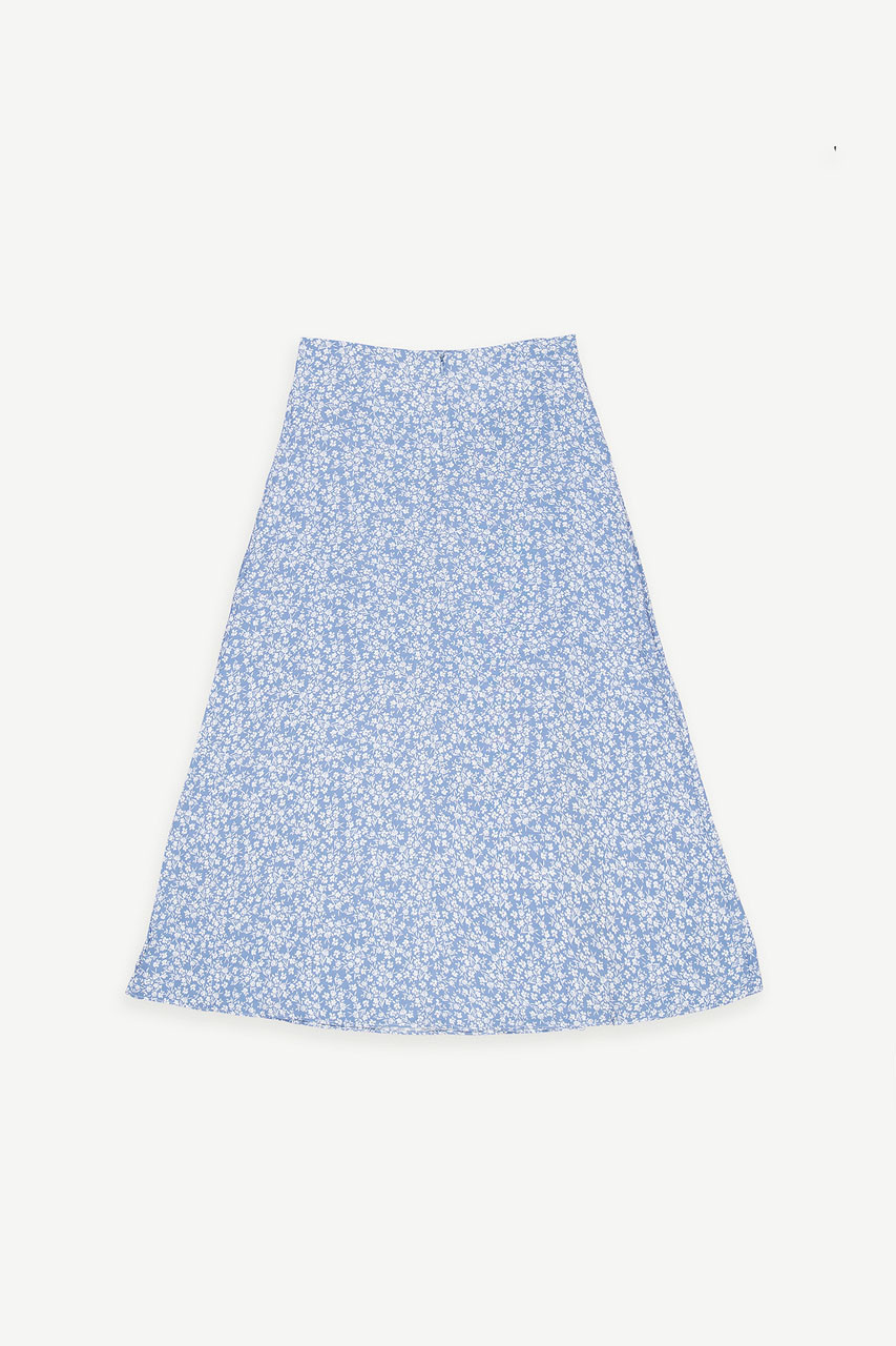 Valerie Floral Skirt, Blue