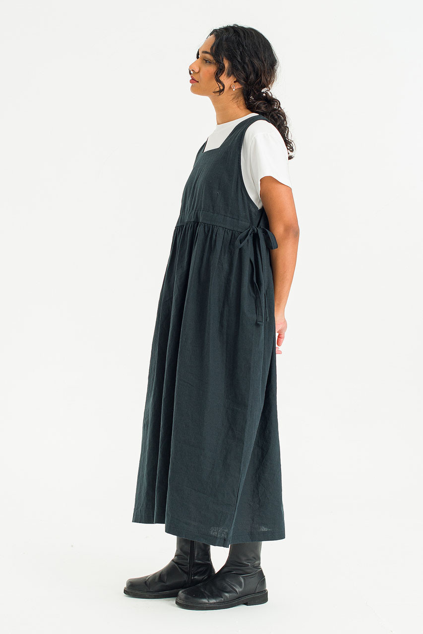 Martha Twin Ribbon Dress, Navy