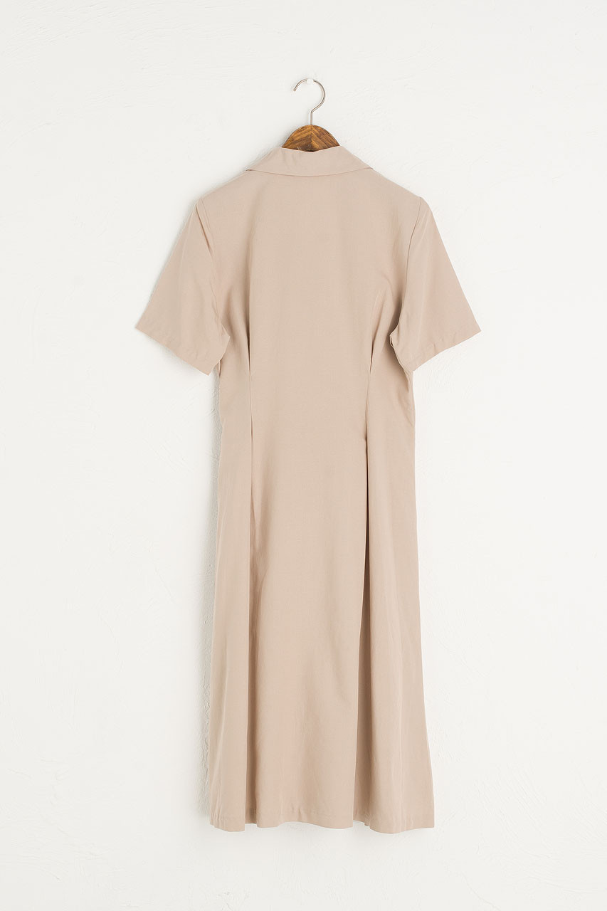 mocha wrap dress