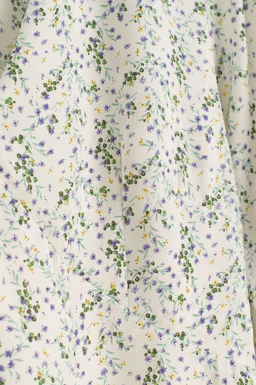 Jeanne Garden Print Dress, Ivory