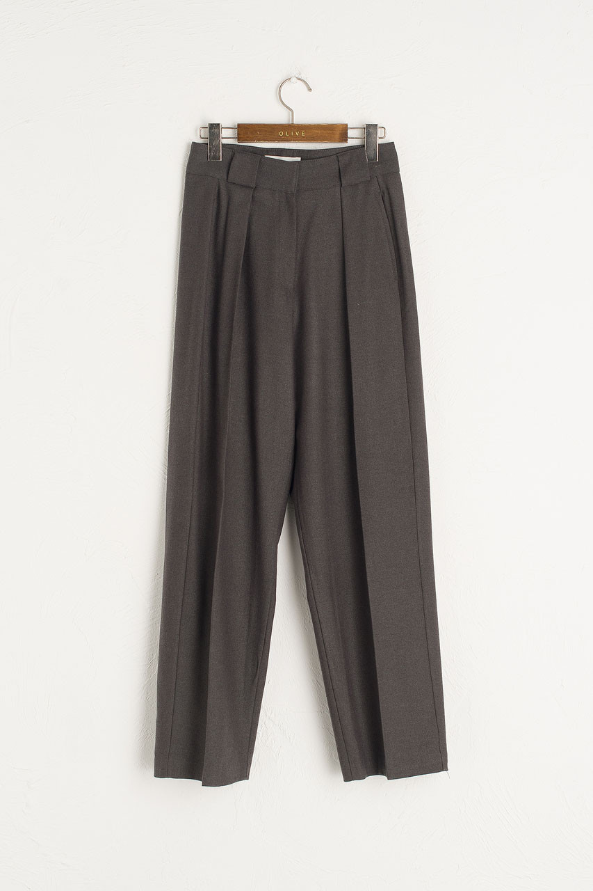 Iva Pintuck Trousers, Charcoal