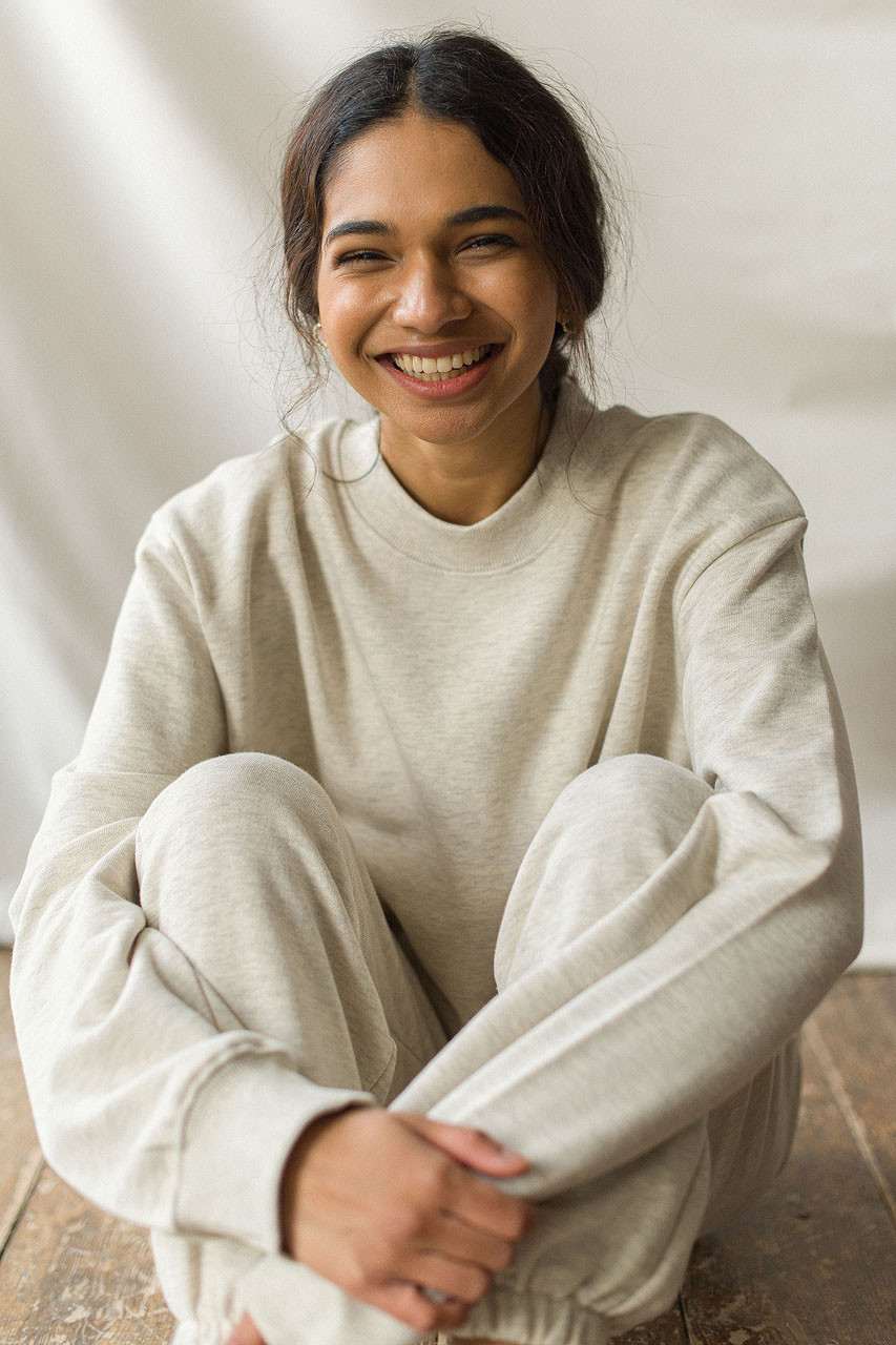 Sweatshirt & Jogger Set, Oatmeal