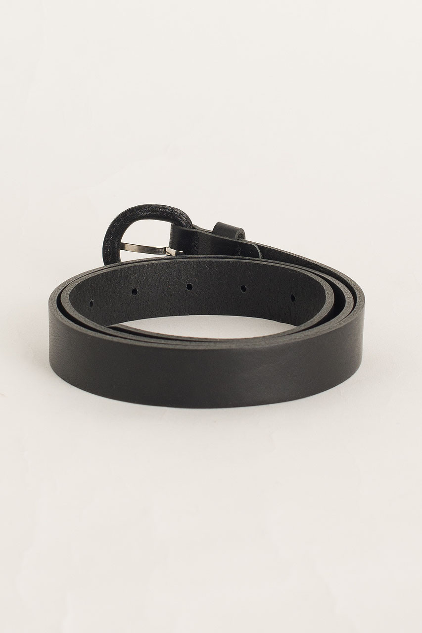 Oval Ring Belt, Black