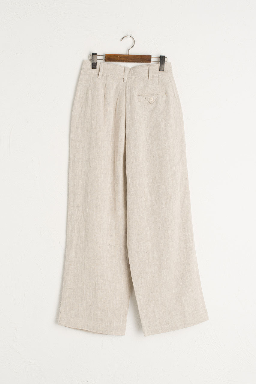 Nicole Linen Wide Leg Trousers