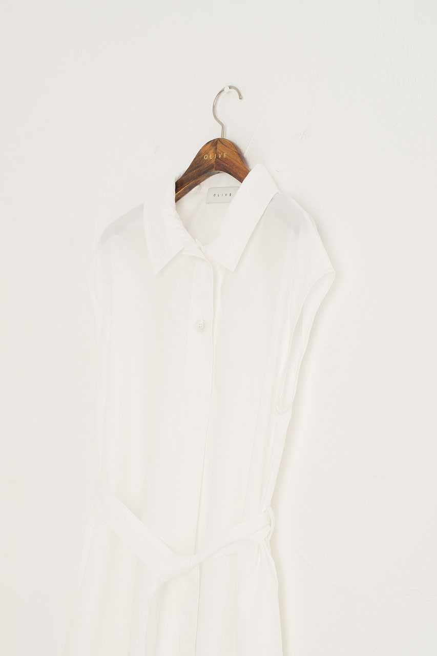 Tomo Shirt Dress, Ivory