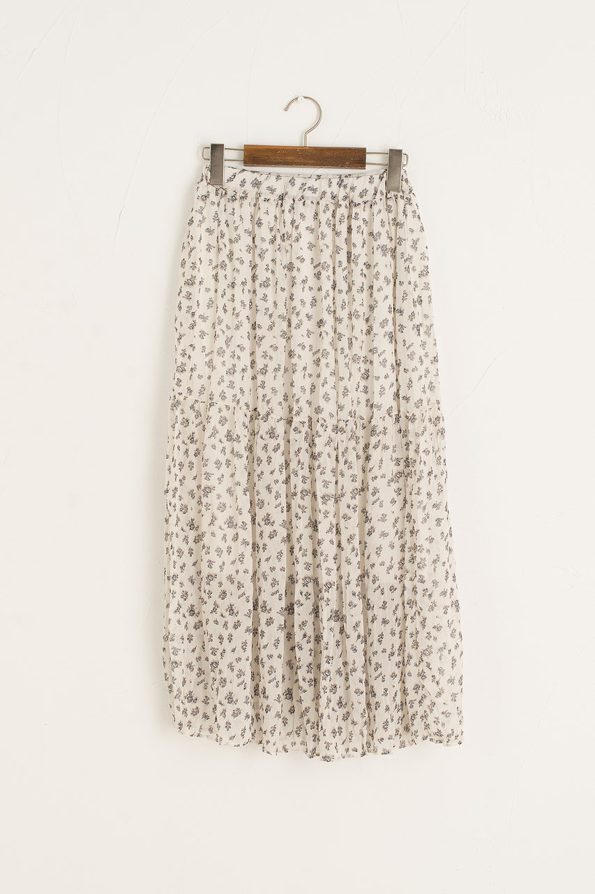 Kiera Flower Skirt, Ivory