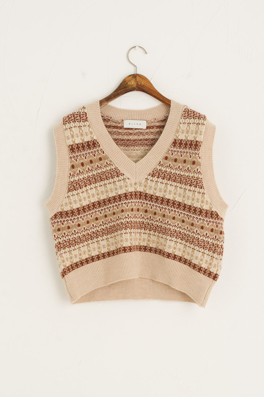 Fair isle shop sweater vest