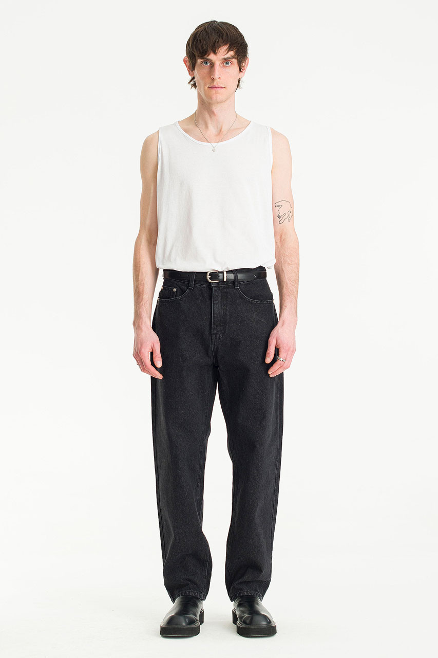 Menswear | Tapered Jeans, Black