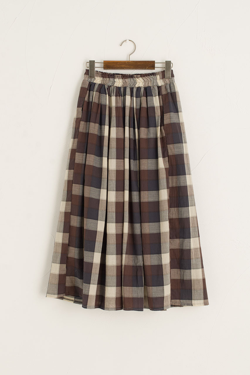 cotton skirt brown