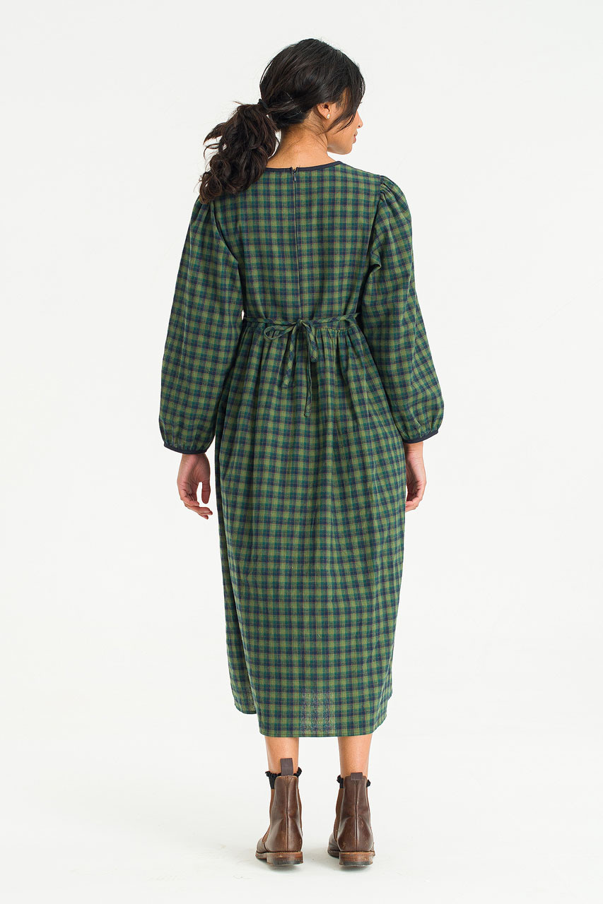 Kaneko Check Dress, Green